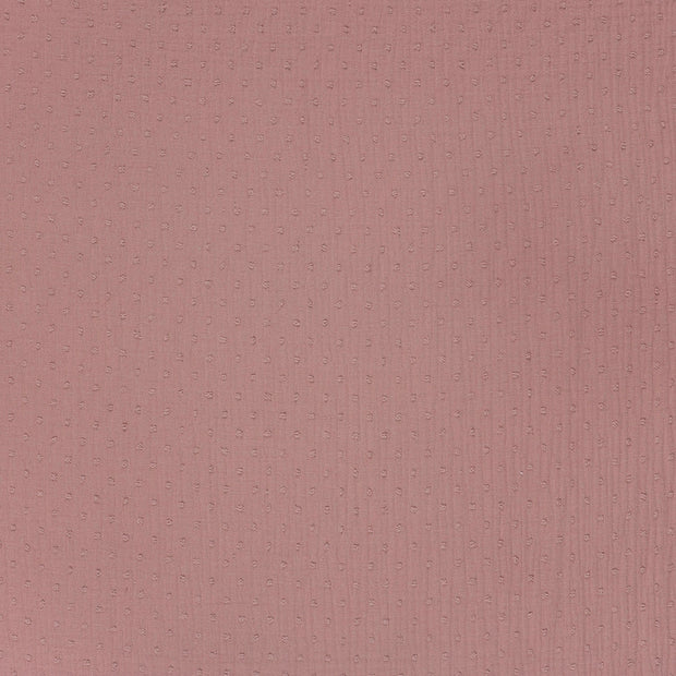 Double gaze tissu Mauve mat 