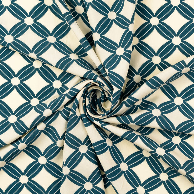 Viscose Poplin fabric petrol 