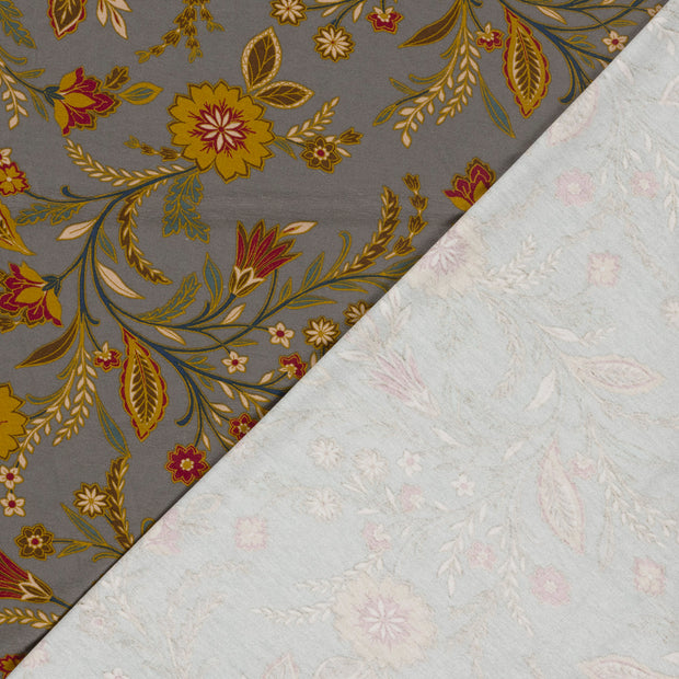 Viscose Vortex Jersey fabric Flowers printed 