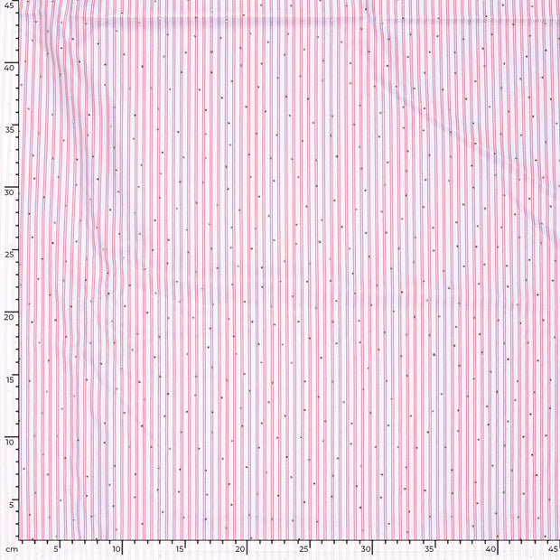 Woven Polyester tissu rayures Rose clair