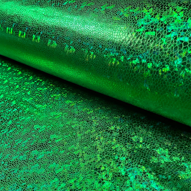 Lamé fabric Snakes Green
