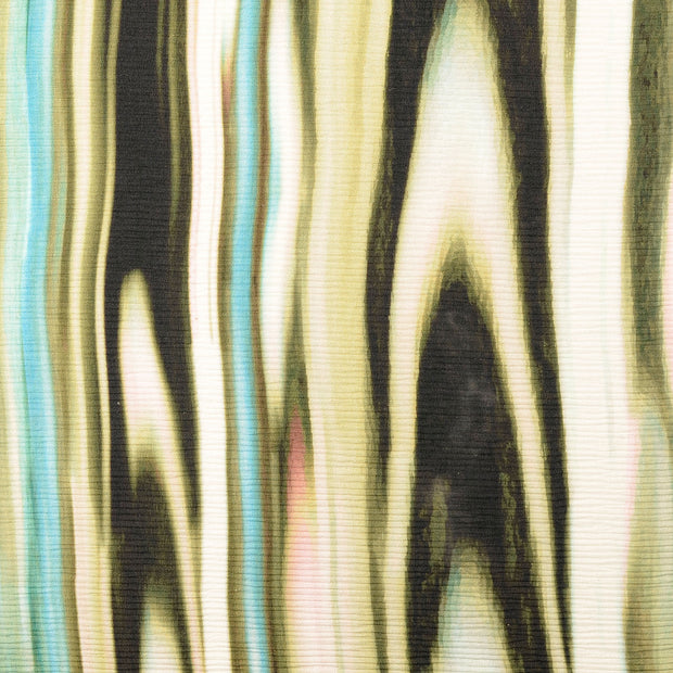 Plissé tissu Abstrait Vert Olive