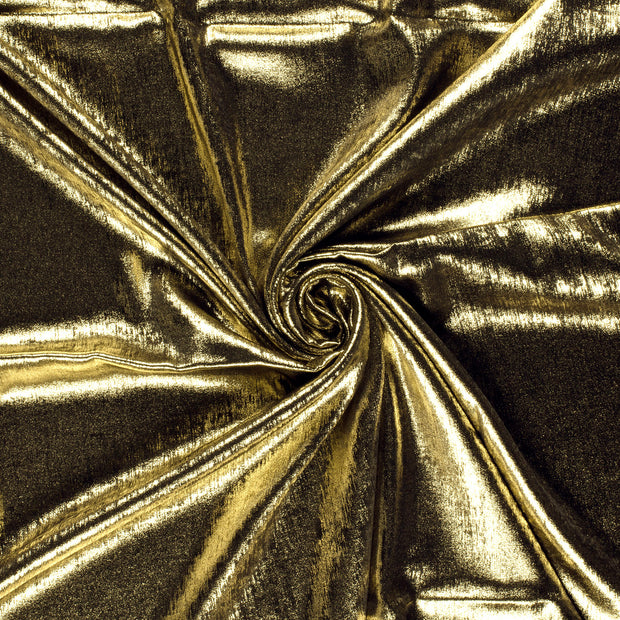 Satin tissu Doré enduit 