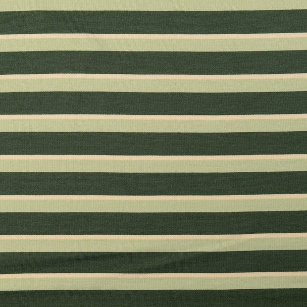 Punta di Roma fabric Stripes Olive Green