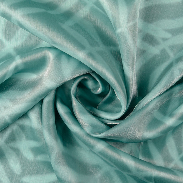 Viscose Satin fabrik Turquoise 