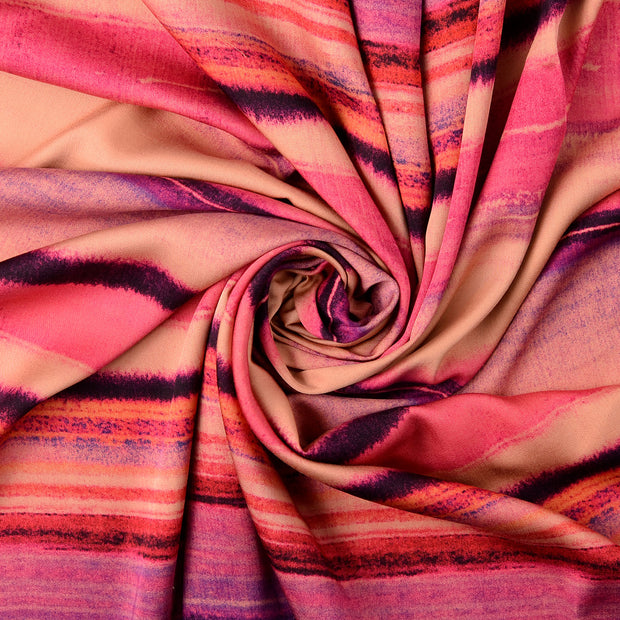 Viscose Satin fabrik Coral 