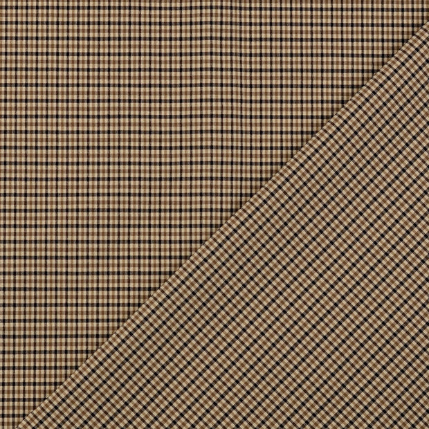 Bengaline fabrik beige garngefärbt 