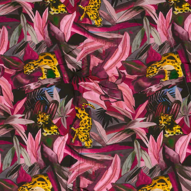 Viscose Poplin fabric Fuchsia 