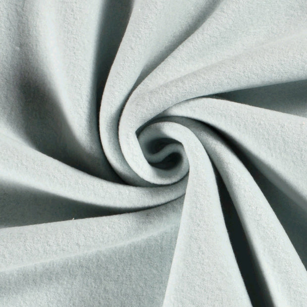 Cotton Fleece fabric Unicolour Ice Blue