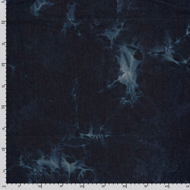 Jeans tissu Abstrait Indigo