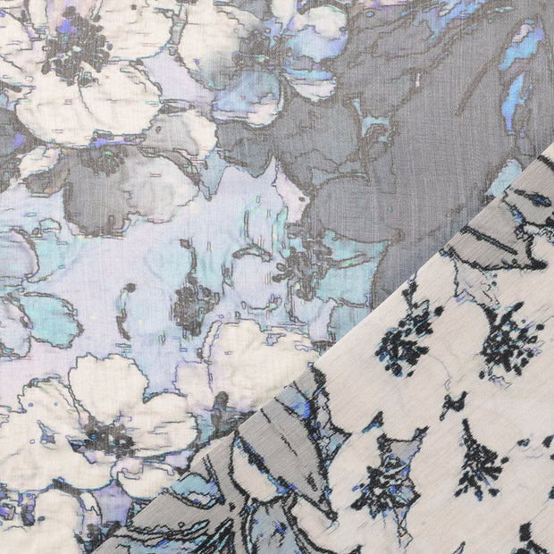 Viscose Satin fabric digital printed 