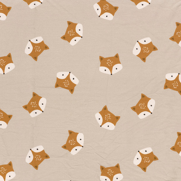 French Terry fabric Beige matte 