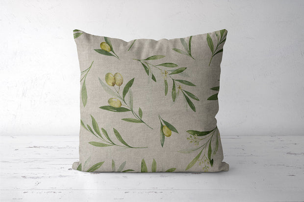 Aspect Lin tissu Vert Olive mat 