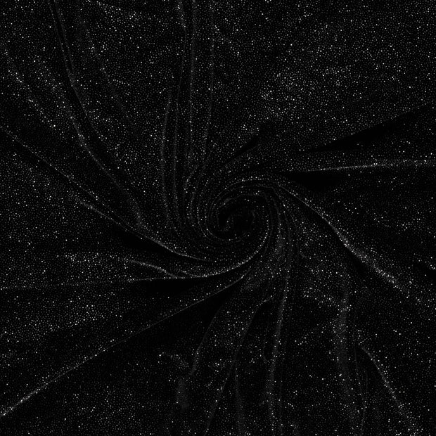 Polyester Jersey fabric Silver Lurex 