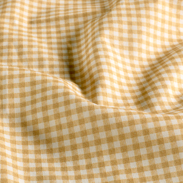 Cretonne fabric Checks Beige