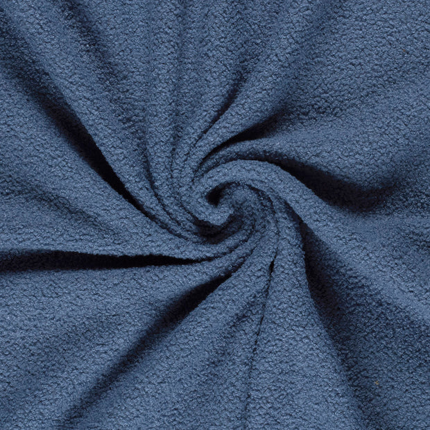 Teddy fabric Steel Blue backed 