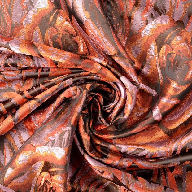 Jacquard fabrik Orange 