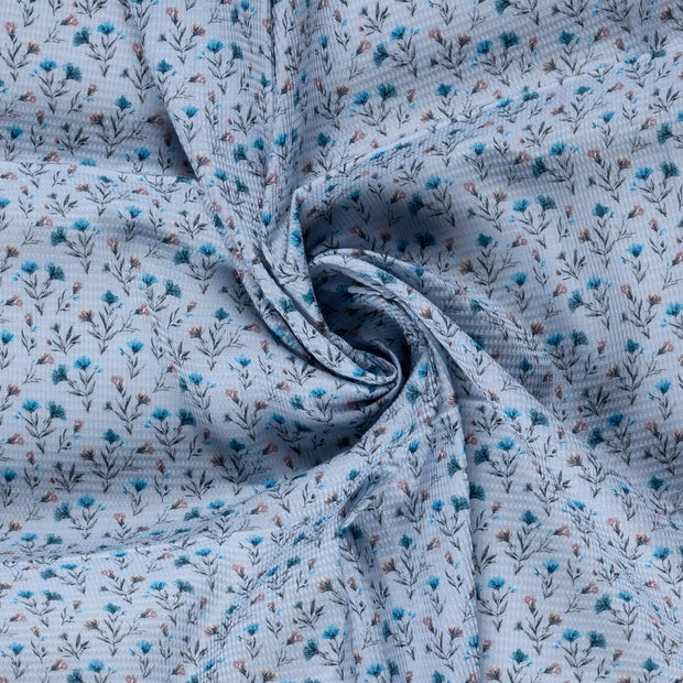 Waffelpiqué fabrik Babyblau 