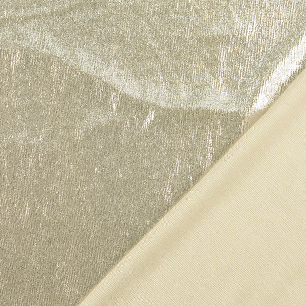 Polyester Jersey fabric silver Lurex 