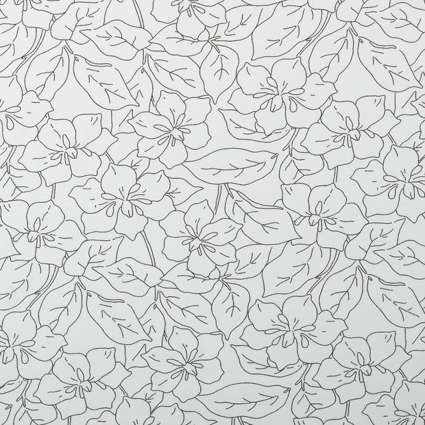 Jersey de Coton tissu fleurs Bleu bébé