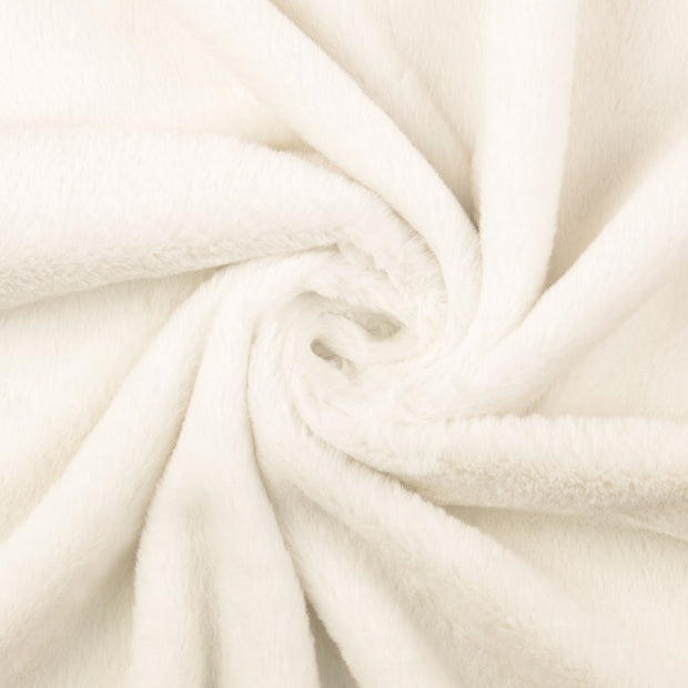 fake fur fabric Off White 