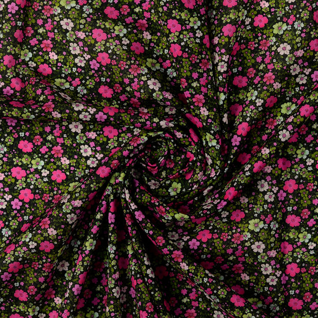 Voile tissu multicolore 