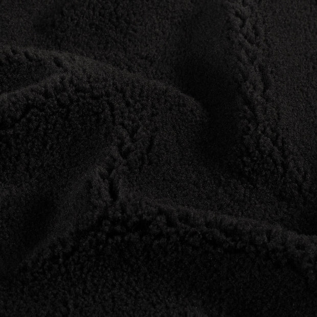 Fleece fabric Unicolour Black