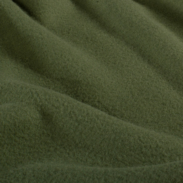 Microfleece fabrik Uni Khaki-Grün