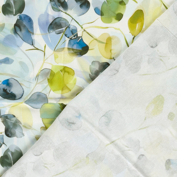  fabric Leaves digital printed 