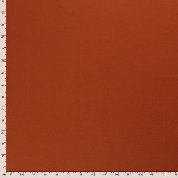 Jersey fabric Unicolour Brique
