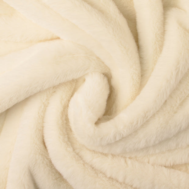 Fausse Fourrure tissu Blanc 