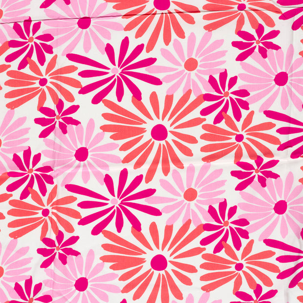 Bambou Poplin tissu Rose mat 