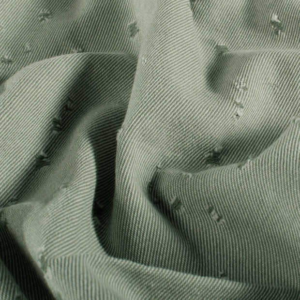 Jeans tissu Unicolore Vert Olive