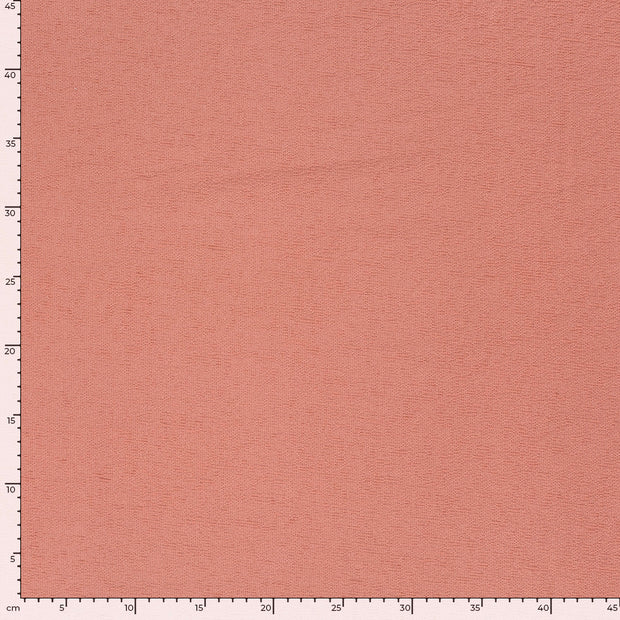 Terry Crepe fabric Unicolour Coral