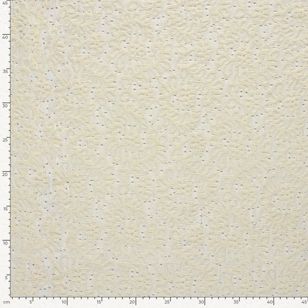 Chenille fabric Unicolour Off White
