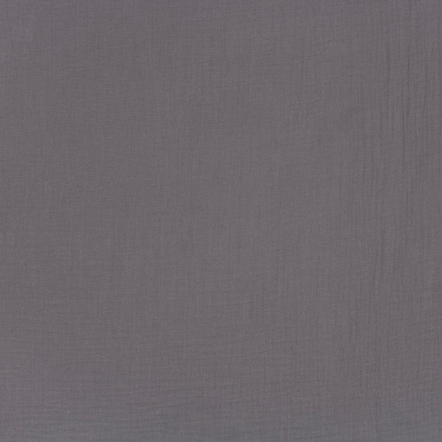 Double gaze très large tissu Gris taupe mat 