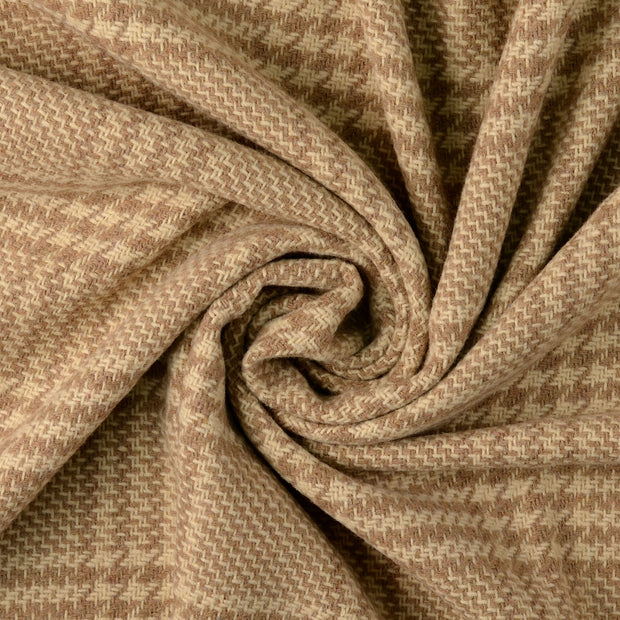 Chiffon en laine tissu Beige 