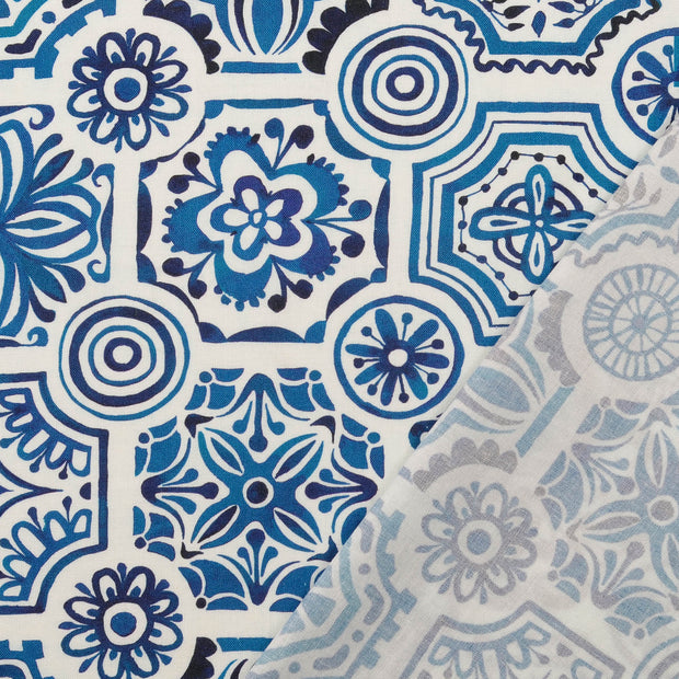 cretonne tissu Bleu Marine 