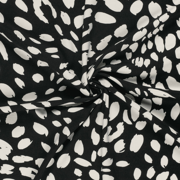 Milano tissu Noir imprimé 