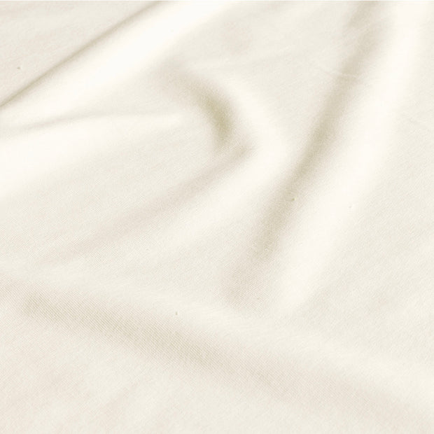 French Terry GOTS tissu Unicolore Blanc cassé