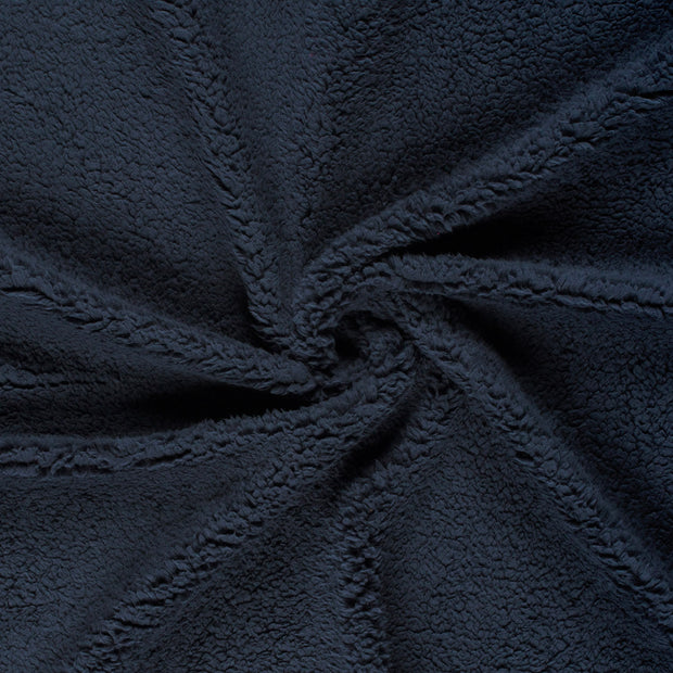Fausse Fourrure tissu Bleu Marine 
