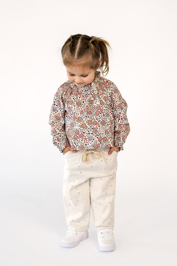 Jeans tissu Unicolore Beige
