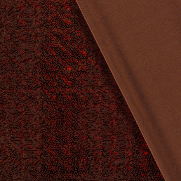 Lamé fabric Snakes foiled 