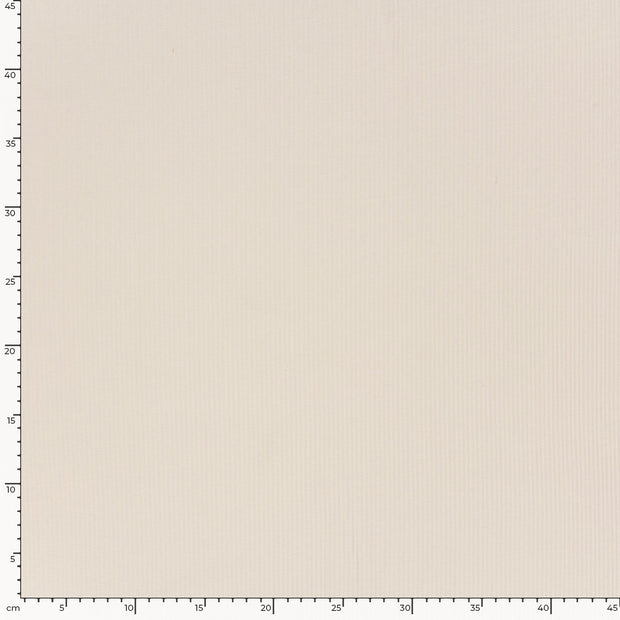 Rib Jersey tissu Unicolore Ivory