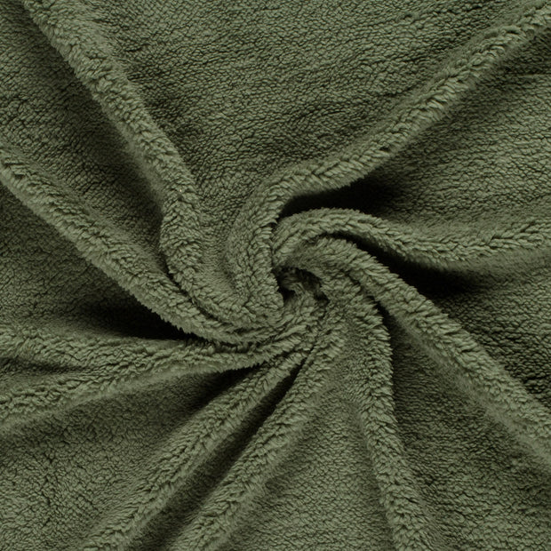 Sherpa Fleece fabric Forest Green 
