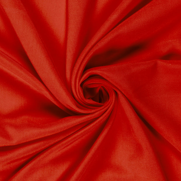 Bambou Poplin tissu Unicolore Rouge
