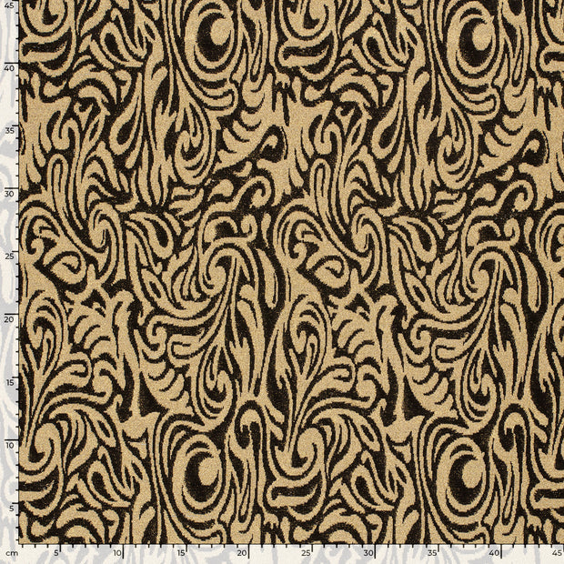 Jacquard fabric Abstract Gold