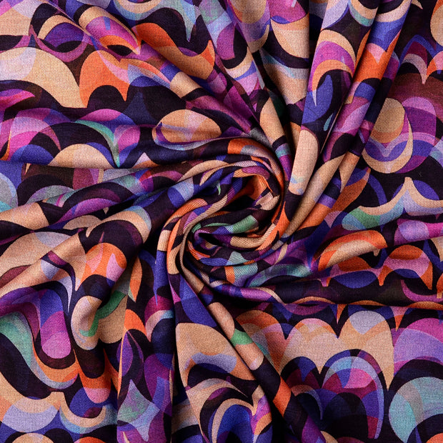 Cotton Jersey fabric Purple 