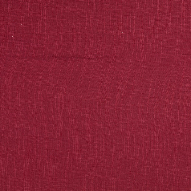 double gaze tissu Unicolore bordeaux
