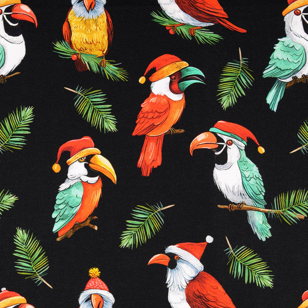  tissu Noël noir